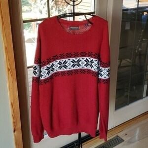 John Bartlett Consensus Cayenne Heavy Cable Knitwear Ski Holiday Sz XXL Sweater